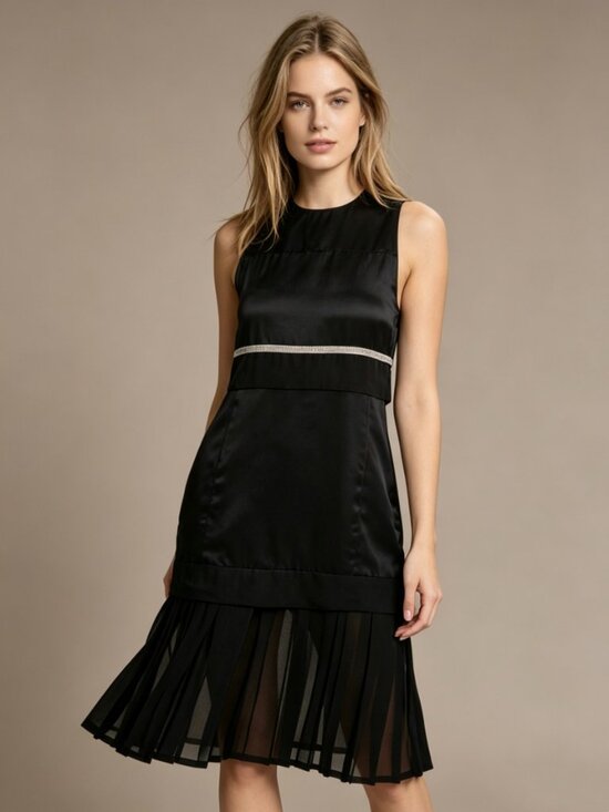 3.1 Phillip Lim Dresses & Skirts - $695 3.1 Phillip Lim Women's Black Round Neck Sleeveless Silk Belt Dress Size 4